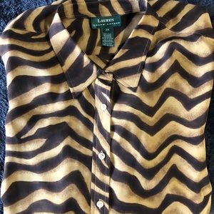 NWOT Ralph Lauren blouse, size 3x. 100% silk.